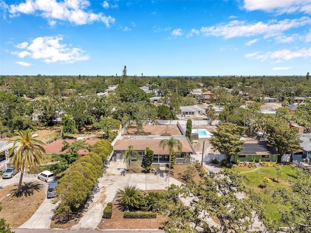 aerial view featuring a residential view
