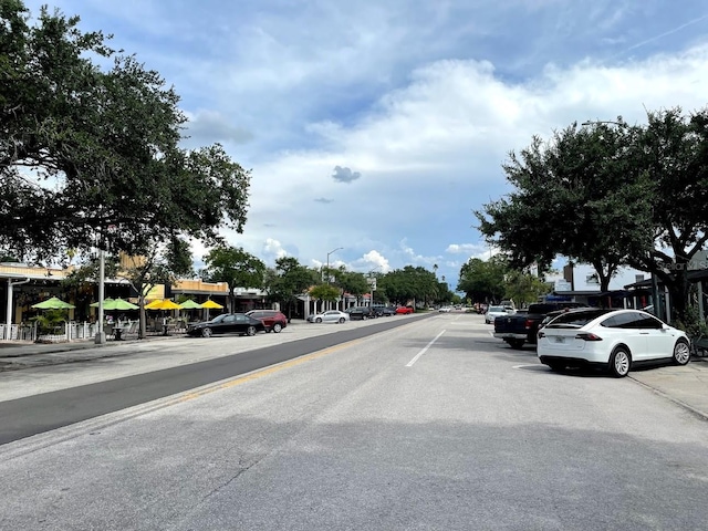view of road featuring street lighting