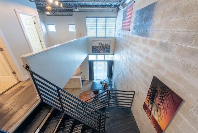 5008 S Macdill Ave Unit 10, Tampa, FL 33611 - stairs featuring wood finished floors