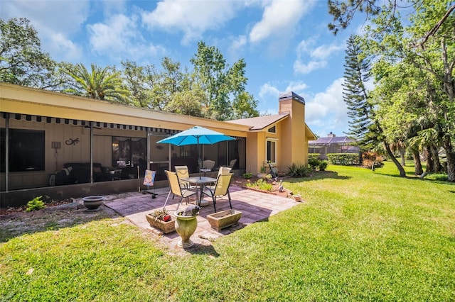 view of yard with a patio
