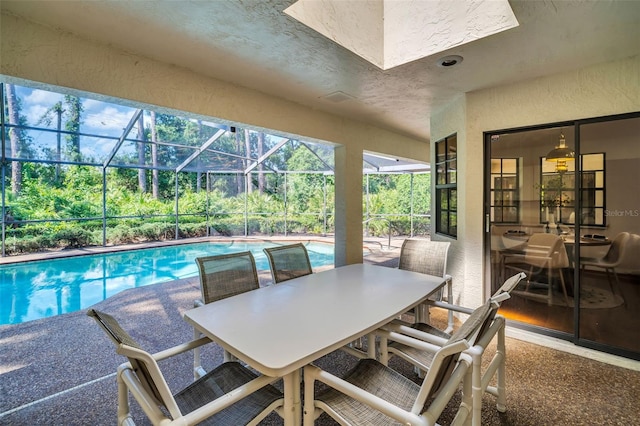 10 Greenhaven Cir, Oldsmar, FL 34677 - view of patio / terrace with an outdoor pool and a lanai