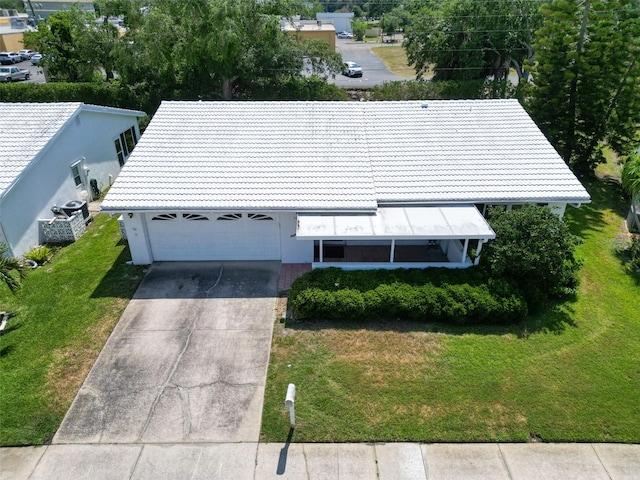 view from above of property