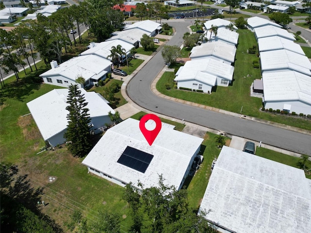 aerial perspective of suburban area