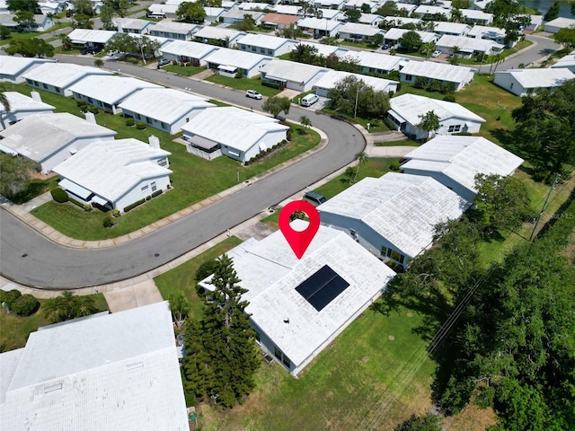 aerial perspective of suburban area
