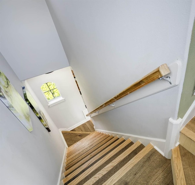 655 Whisper Woods Dr, Lakeland, FL 33813 - stairs featuring baseboards