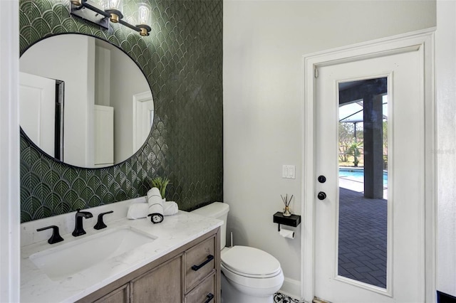 655 Whisper Woods Dr, Lakeland, FL 33813 - bathroom with toilet and vanity