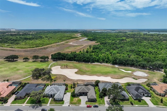 655 Whisper Woods Dr, Lakeland, FL 33813 - bird's eye view with a view of trees, a residential view, and view of golf course