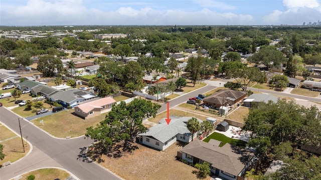 7494 7th St N, Saint Petersburg, FL 33702 - drone / aerial view featuring a residential view