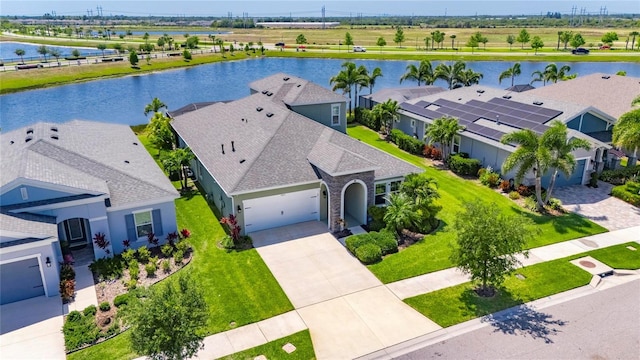 5814 Silver Sun Dr, Apollo Beach, FL 33572 - view from above of property with a large body of water