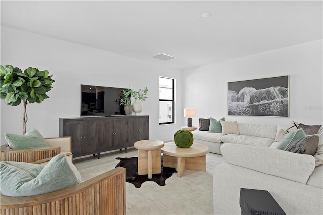 living room with visible vents