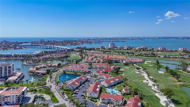 6059 Bahia Del Mar Blvd Unit 235, Saint Petersburg, FL 33715 - drone / aerial view of a large body of water and a local golf course