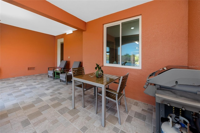 view of patio featuring grilling area