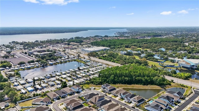 1432 Gopher Loop, Tarpon Springs, FL 34689 - drone / aerial view featuring a water view and a residential view