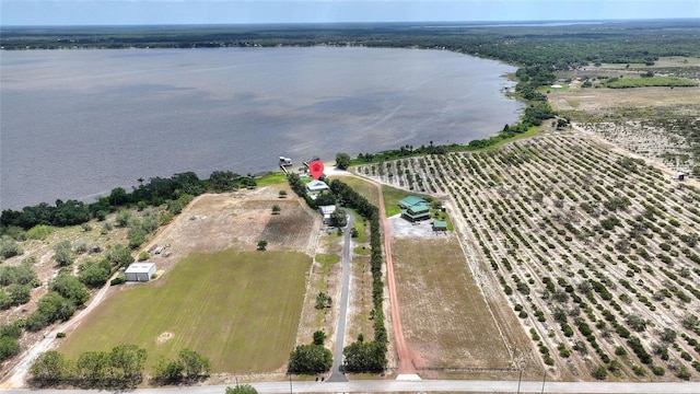 1395 S Lake Reedy Blvd, Frostproof, FL 33843 - aerial view of property's location featuring a nearby body of water and rural landscape