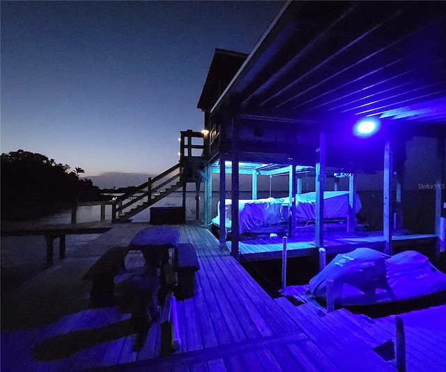 1395 S Lake Reedy Blvd, Frostproof, FL 33843 - dock featuring stairway