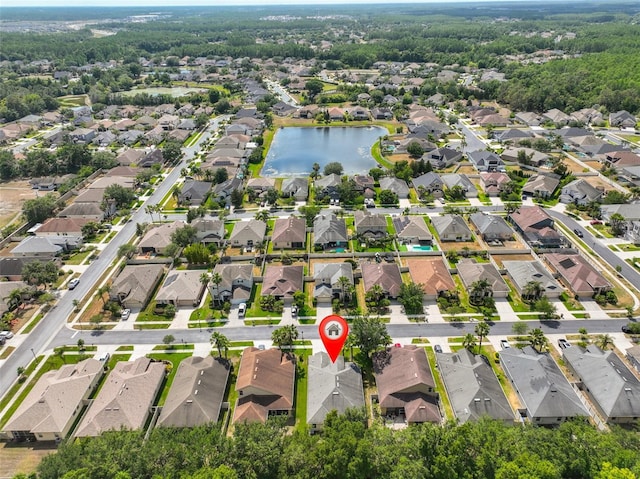 3315 Granite Ridge Loop, Land O Lakes, FL 34638 - bird's eye view with a water view and a residential view