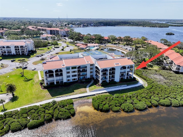 433 Mariner Dr Unit 433, Tarpon Springs, FL 34689 - bird's eye view with a water view