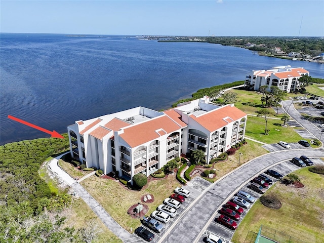 433 Mariner Dr Unit 433, Tarpon Springs, FL 34689 - birds eye view of property featuring a water view