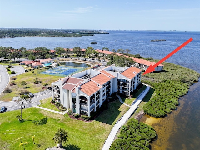 433 Mariner Dr Unit 433, Tarpon Springs, FL 34689 - aerial view featuring a water view