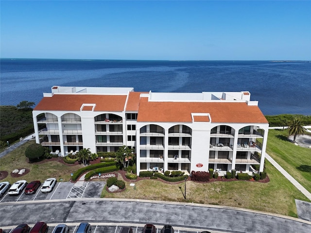 433 Mariner Dr Unit 433, Tarpon Springs, FL 34689 - bird's eye view with a water view