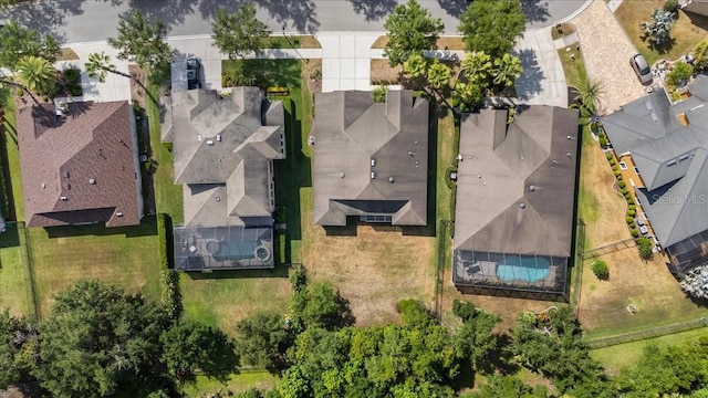 bird's eye view featuring a residential view