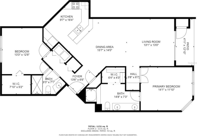 6011 Bahia Del Mar Blvd Unit 158, Saint Petersburg, FL 33715 - home floor plan