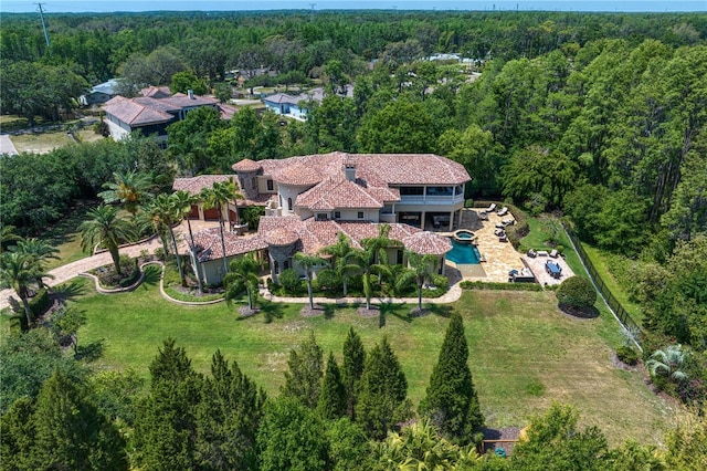 1102 Merry Water Dr, Lutz, FL 33548 - aerial view with a view of trees