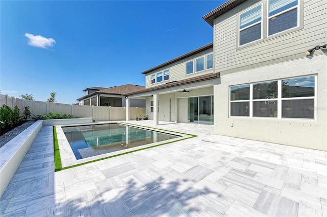 13071 Willow Grove Dr, Riverview, FL 33579 - view of pool with a fenced backyard, a fenced in pool, and a patio