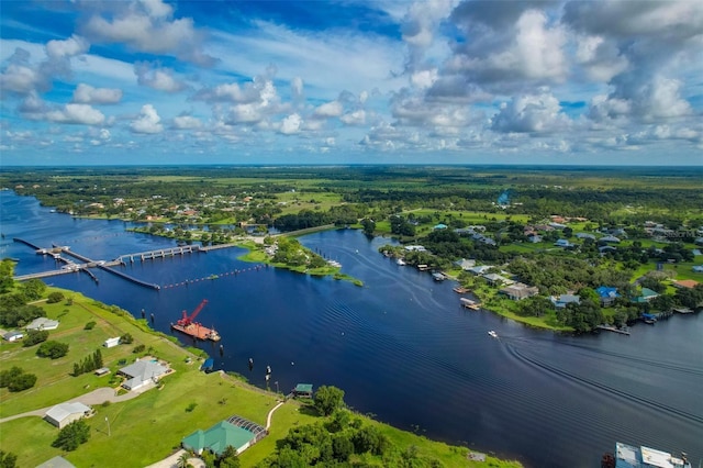 16470 Oakview Cir, Alva, FL 33920 - birds eye view of property with a water view