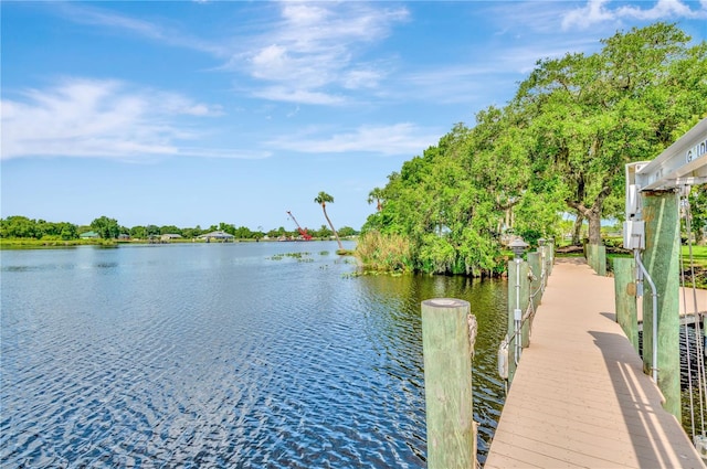16470 Oakview Cir, Alva, FL 33920 - dock area featuring a water view