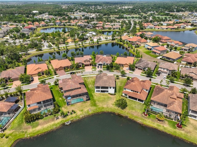 11909 Climbing Fern Ave, Riverview, FL 33579 - aerial view with a residential view and a water view