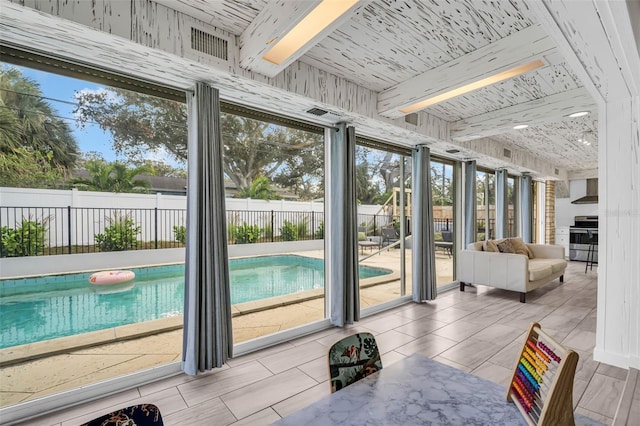 307 Orangewood Ln, Largo, FL 33770 - sunroom / solarium with beam ceiling
