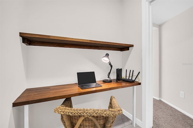 307 Orangewood Ln, Largo, FL 33770 - home office with baseboards and carpet flooring