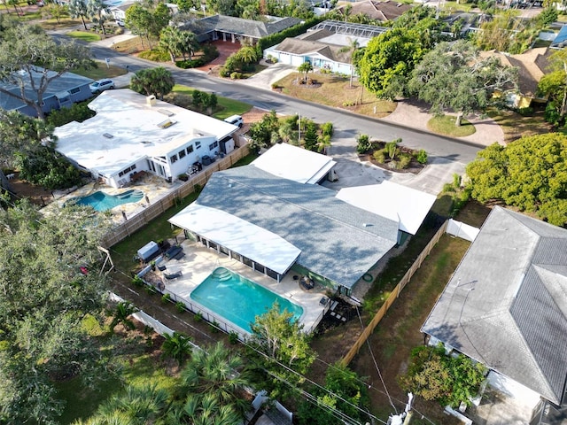 307 Orangewood Ln, Largo, FL 33770 - bird's eye view with a residential view
