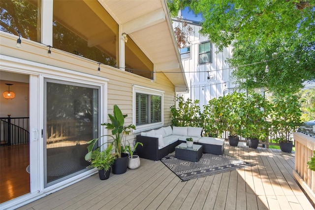 1735 Maryland Ave NE, Saint Petersburg, FL 33703 - deck featuring outdoor lounge area