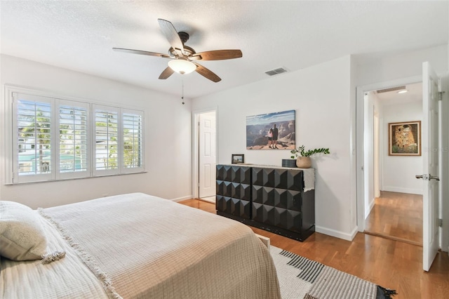 1735 Maryland Ave NE, Saint Petersburg, FL 33703 - bedroom featuring light wood-style floors, baseboards, and ceiling fan