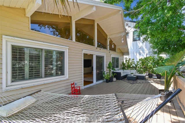 1735 Maryland Ave NE, Saint Petersburg, FL 33703 - deck with outdoor lounge area