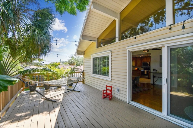 1735 Maryland Ave NE, Saint Petersburg, FL 33703 - view of wooden deck