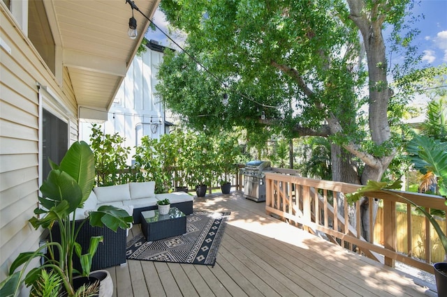 1735 Maryland Ave NE, Saint Petersburg, FL 33703 - wooden deck with an outdoor hangout area