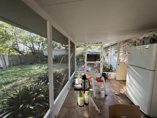 exterior space featuring fence