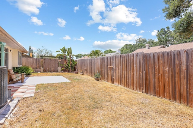1227 Tuxford Dr, Brandon, FL 33511 - view of yard with a patio and a fenced backyard