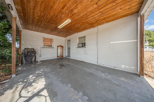 exterior space with an attached carport