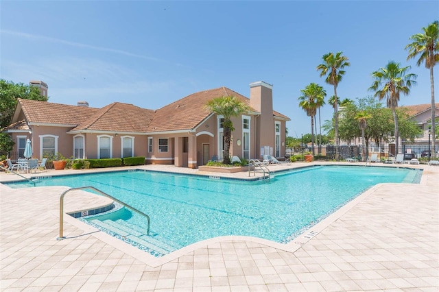 10473 Villa View Cir, Tampa, FL 33647 - pool featuring fence and a patio area