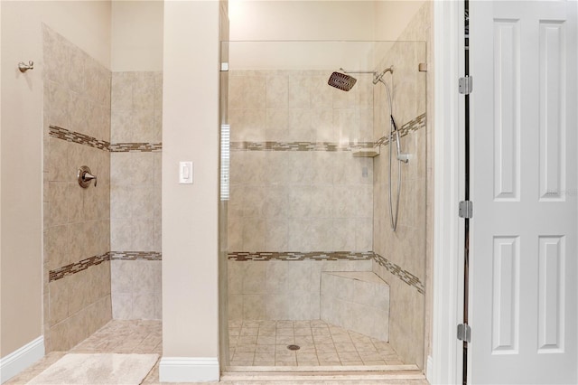 3243 Watermark Dr, Wesley Chapel, FL 33544 - bathroom featuring a tile shower