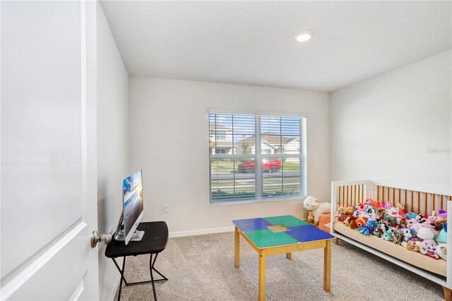 7929 Sail Clover Ln, Zephyrhills, FL 33540 - carpeted bedroom featuring baseboards and recessed lighting