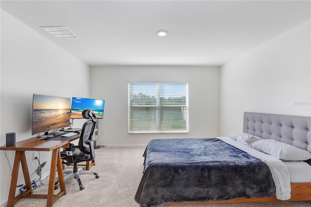 7929 Sail Clover Ln, Zephyrhills, FL 33540 - bedroom with carpet flooring, an office area, and baseboards