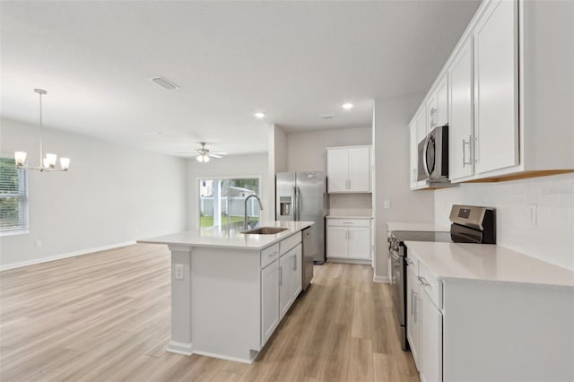 4086 Polynesia Rd, North Port, FL 34288 - kitchen featuring a wealth of natural light, stainless steel appliances, light countertops, and a sink