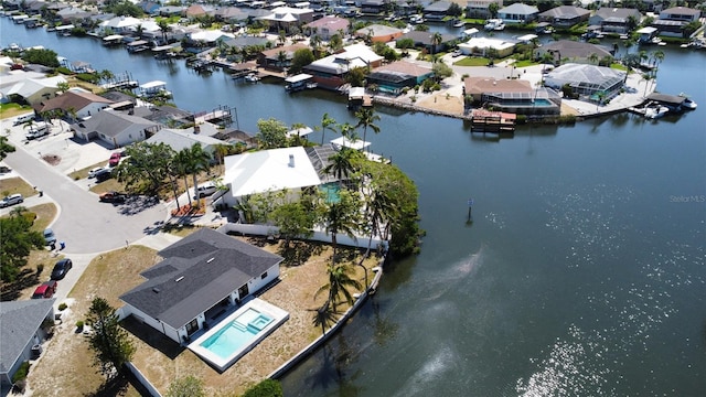 926 Eagle Ln, Apollo Beach, FL 33572 - drone / aerial view featuring a residential view and a water view