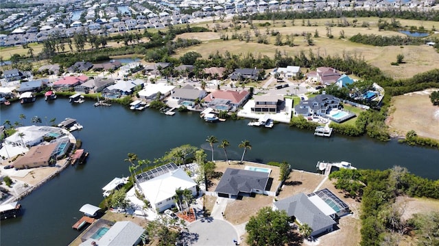 926 Eagle Ln, Apollo Beach, FL 33572 - aerial view with a residential view and a water view