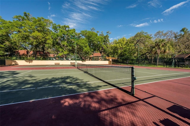 2627 2nd Ct, Palm Harbor, FL 34684 - view of tennis court featuring community basketball court and fence